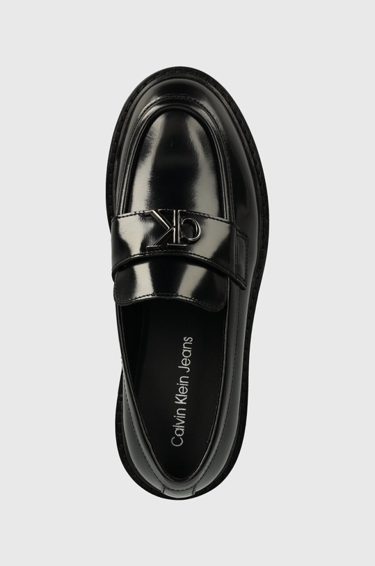 Calvin Klein Jeans mokasyny skórzane COMBAT LOAFER MG MTL czarny YW0YW01503