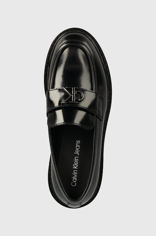 Calvin Klein Jeans mokasyny skórzane COMBAT LOAFER MG MTL czarny YW0YW01503