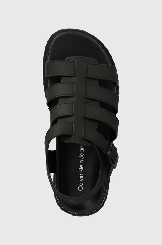 Σανδάλια Calvin Klein Jeans PLATFORM BUCKLE RUBBER MG MTL μαύρο YW0YW01513