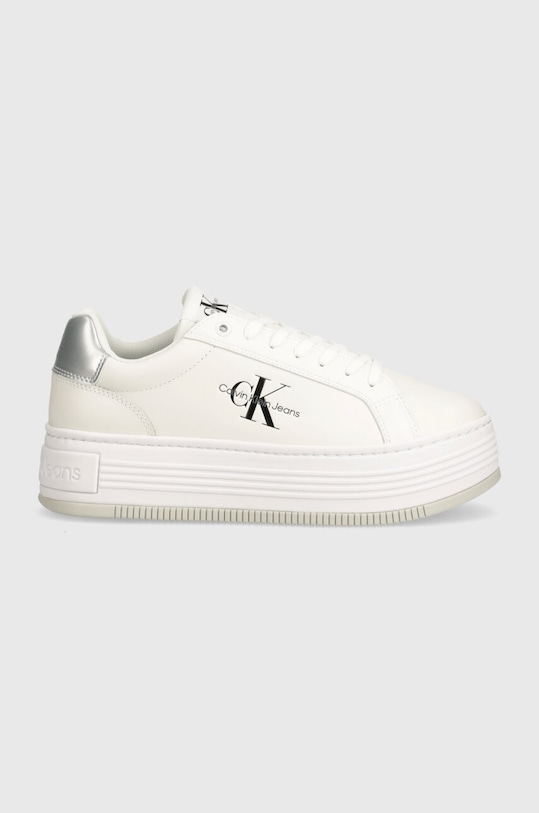 Calvin Klein Jeans sneakersy BOLD PLATF LOW LACE LTH ML MTL YW0YW01516 biały AW24