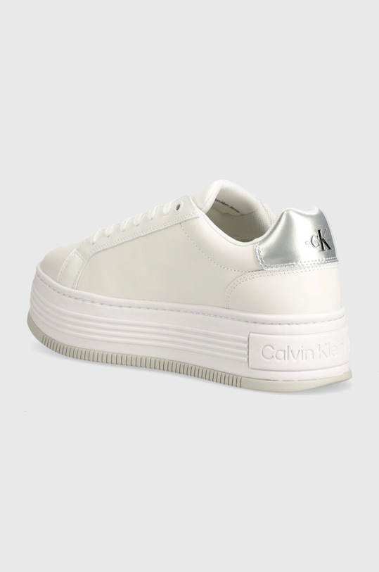Obuwie Calvin Klein Jeans sneakersy BOLD PLATF LOW LACE LTH ML MTL YW0YW01516 biały