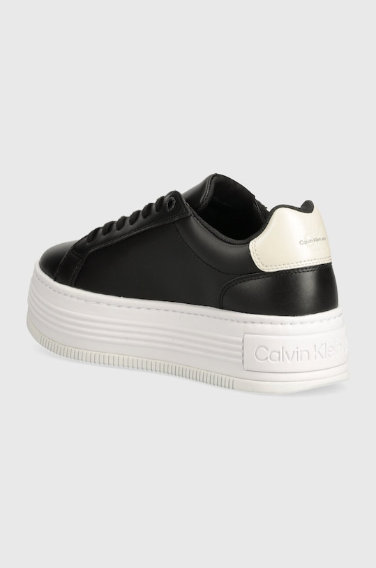 Boty Sneakers boty Calvin Klein Jeans BOLD PLATF LOW LACE LTH ML MTL YW0YW01516 černá