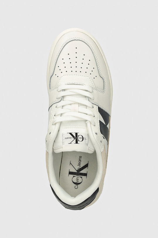 Kožené tenisky Calvin Klein Jeans CLASSIC CUPSOLE LOW NBS biela YW0YW01520