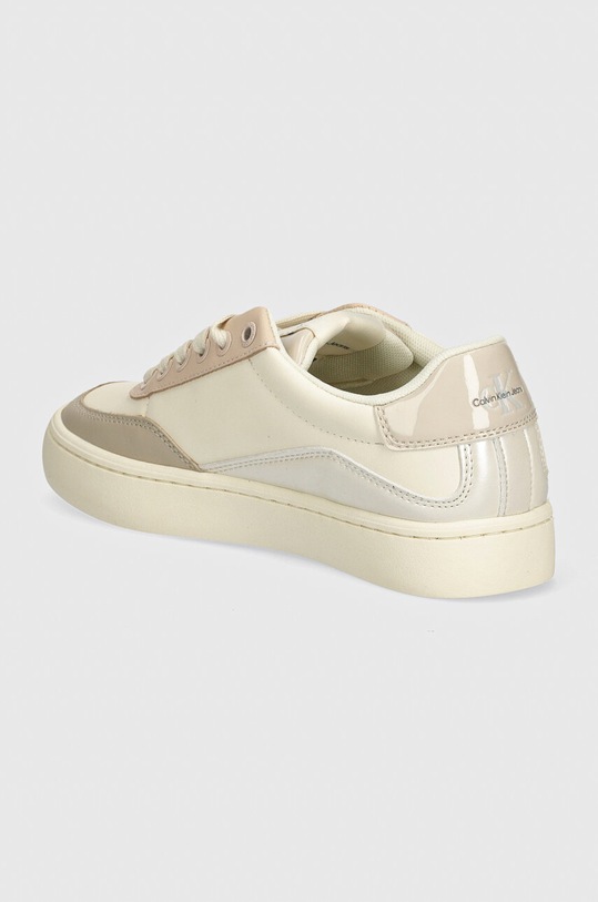 Boty Sneakers boty Calvin Klein Jeans CLASSIC CUPSOLE LOW LACE LTH ML YW0YW01527 béžová