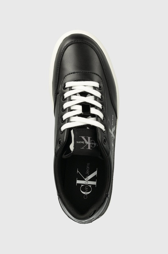 Sneakers boty Calvin Klein Jeans CLASSIC CUPSOLE LOW LACE LTH ML černá YW0YW01527