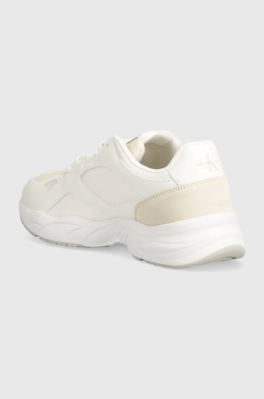 Încălțăminte Calvin Klein Jeans sneakers RETRO TENNIS LOW LACE MIX ML YW0YW01528 alb