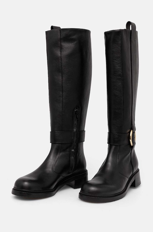 Шкіряні чоботи See by Chloé New Ring Line чорний SB43002A.999