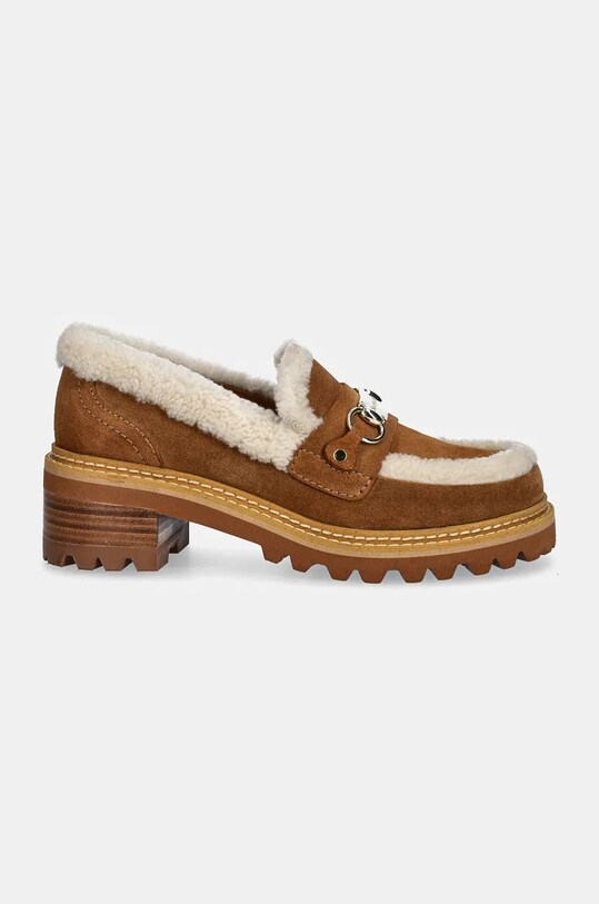 Замшеві мокасини See by Chloé Juliet SB43038A.506 коричневий AW24