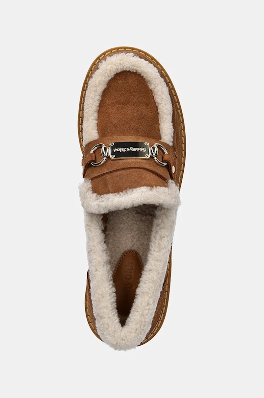 Semišové mokasíny See by Chloé Juliet hnědá SB43038A.506