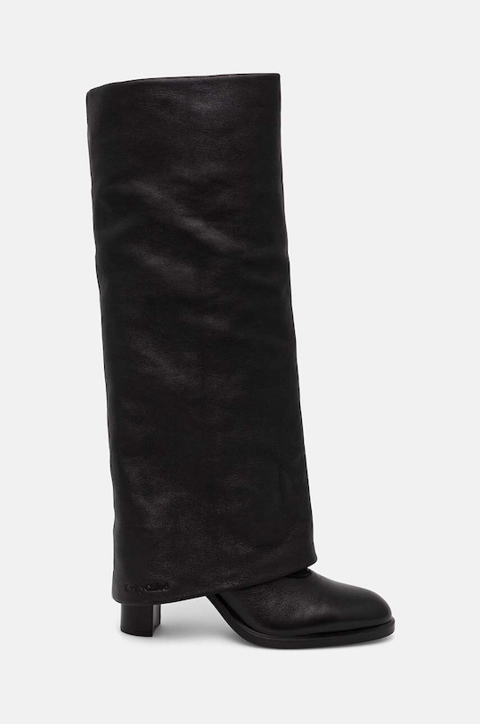 Kožené čižmy See by Chloé Melia usňová koža čierna SB43061A.999