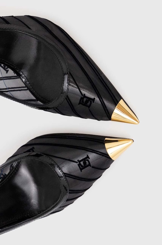 Elisabetta Franchi bőr tűsarkú fekete SA42L46E2.110