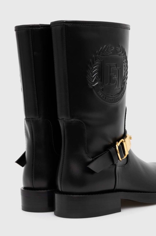 Scarpe Elisabetta Franchi stivaletti alla caviglia in pelle SA56B46E2.110 nero