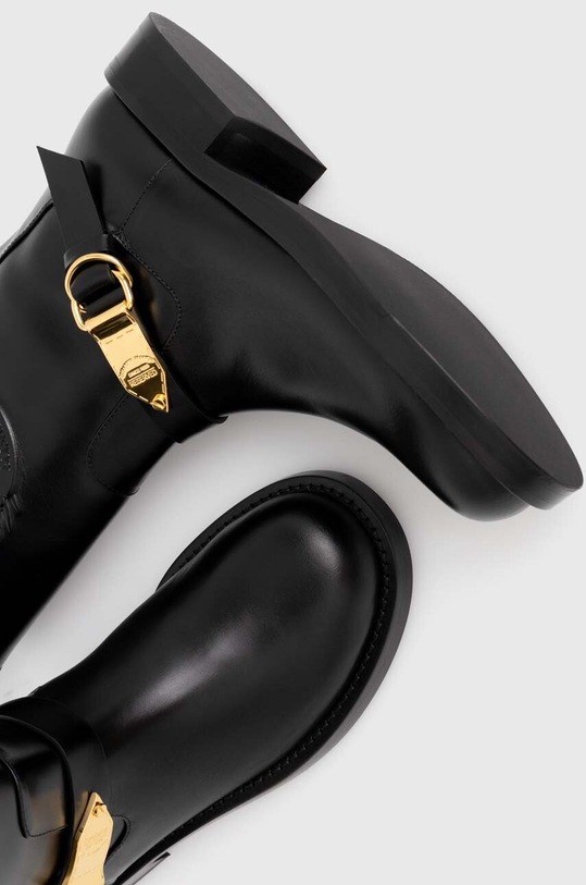 Elisabetta Franchi stivaletti alla caviglia in pelle SA56B46E2.110 nero