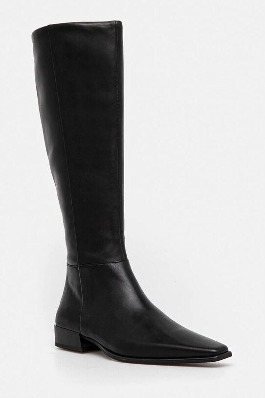 Vagabond Shoemakers kozaki skórzane NELLA płaski czarny 5816.101.20