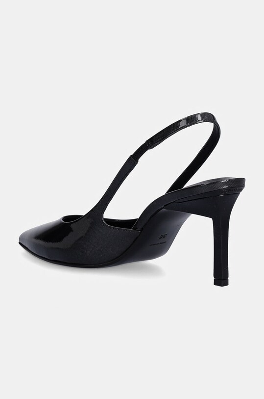 Взуття Шкіряні туфлі Calvin Klein HEEL SLINGBACK PUMP 70 SAFF LTH HW0HW02068 чорний