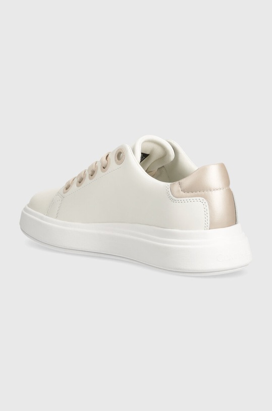 Obuwie Calvin Klein sneakersy skórzane CUPSOLE LACE UP LTH HW0HW02085 biały