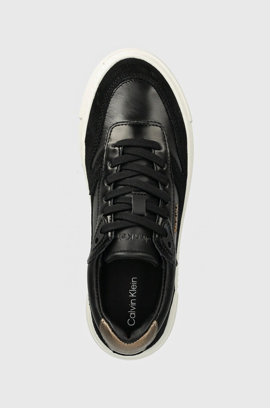 Sneakers boty Calvin Klein FF CUPSOLE LACE UP W/ML MIX M černá HW0HW02125
