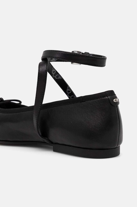 Încălțăminte MICHAEL Michael Kors balerini de piele Collette 40T4CTFP1L.001 negru