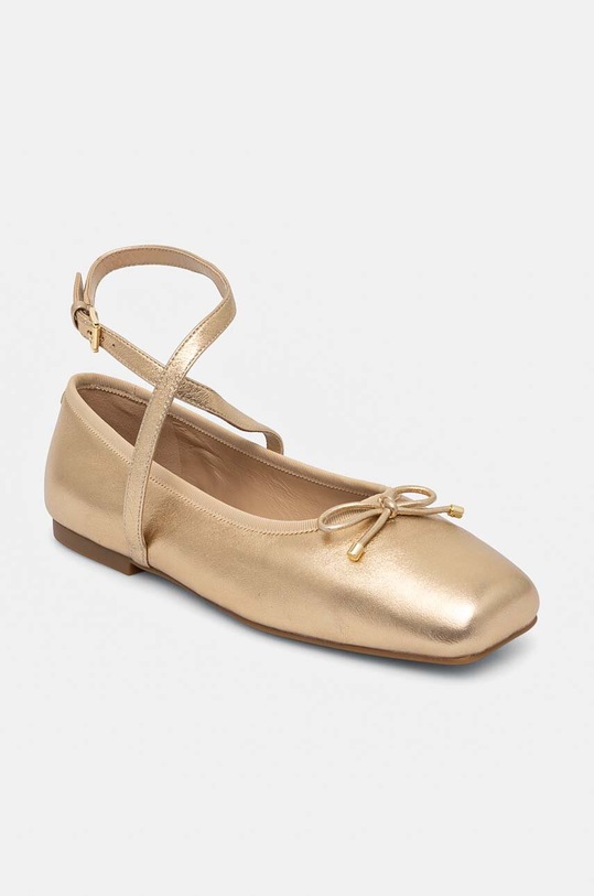 Usnjene balerinke MICHAEL Michael Kors Collette 40T4CTFP1M.740 zlata AW24