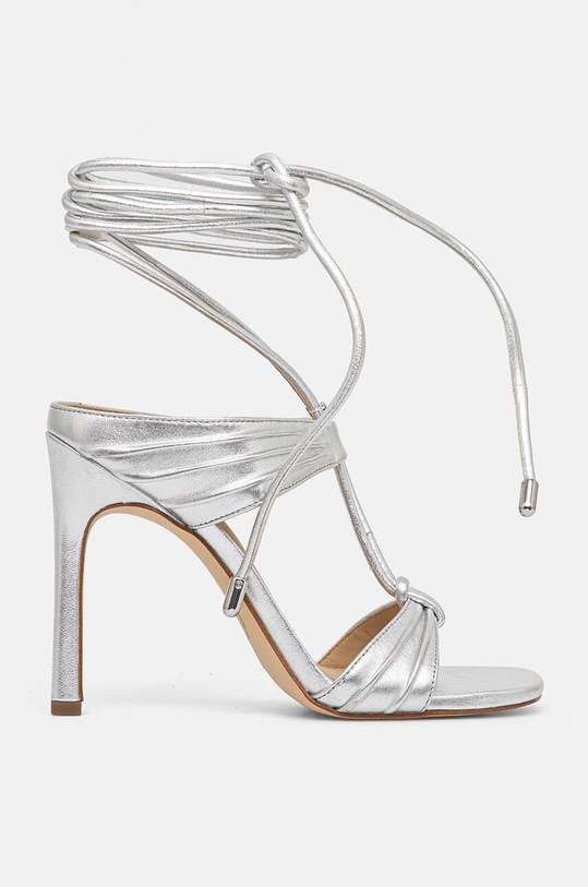 MICHAEL Michael Kors sandały skórzane Gabriella 40T4GBHS1M.040 srebrny AW24