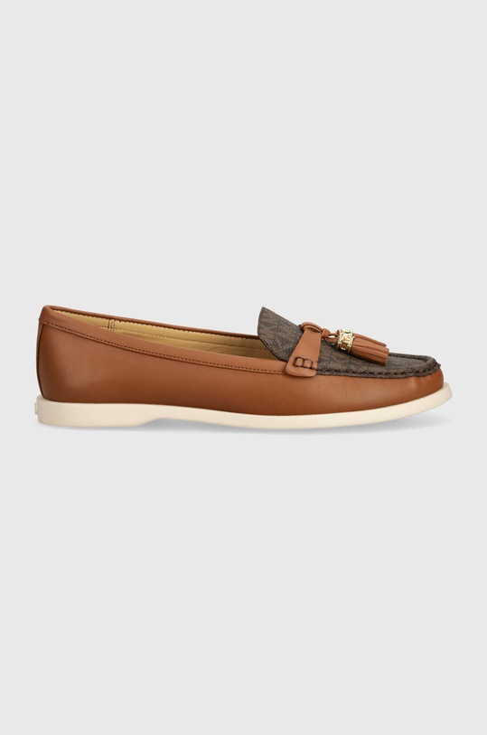 Kožené mokasíny MICHAEL Michael Kors Kiernan 40T4KRFP1B.230 hnědá AW24