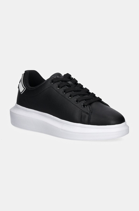 Just Cavalli sneakers din piele platformă negru 77RA3SB2ZPA68899