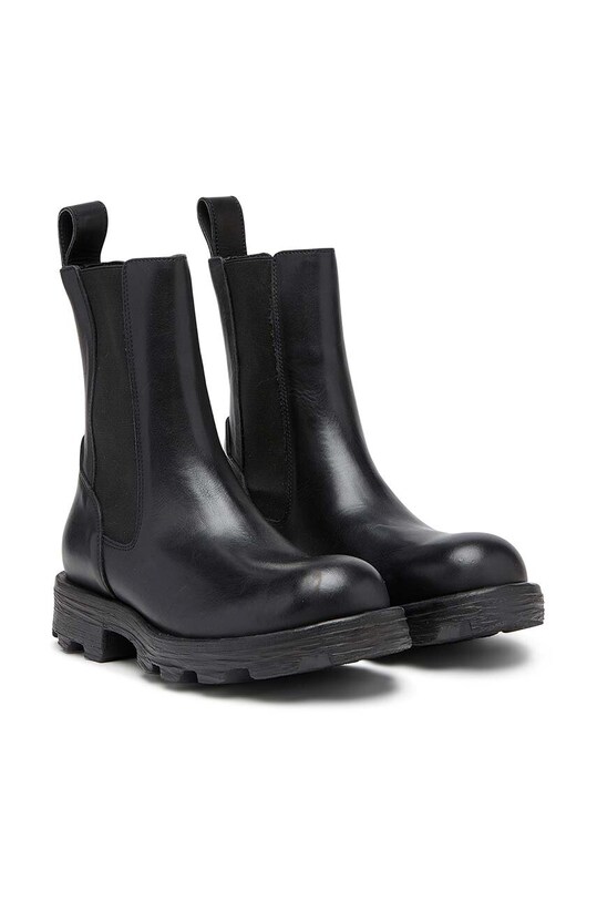 Diesel cizme de piele D-Hammer Ch W Y03080.P0927.T8013 negru AW24