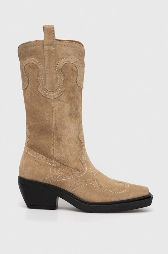Semišové kovbojské topánky Copenhagen CPH233 béžová AW24