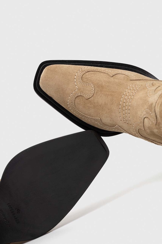 Semišové kovbojské topánky Copenhagen CPH233 béžová