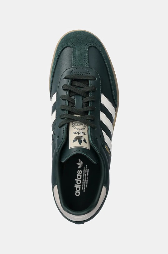 Kožené tenisky adidas Originals Samba OG zelená JI4469