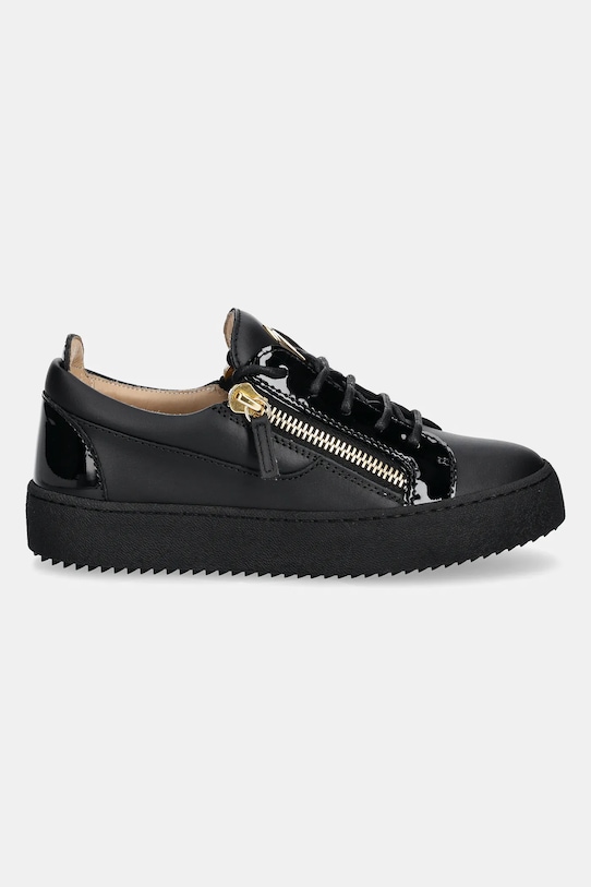 Giuseppe Zanotti sneakersy skórzane May London RW00017.008 czarny AW24