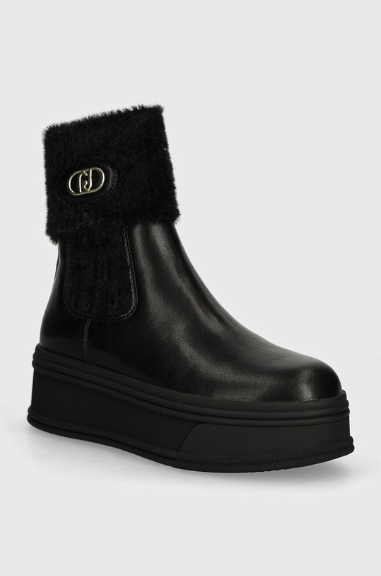 Liu Jo stivaletti chelsea in pelle SELMA 09 platform nero BF4075PX53622222