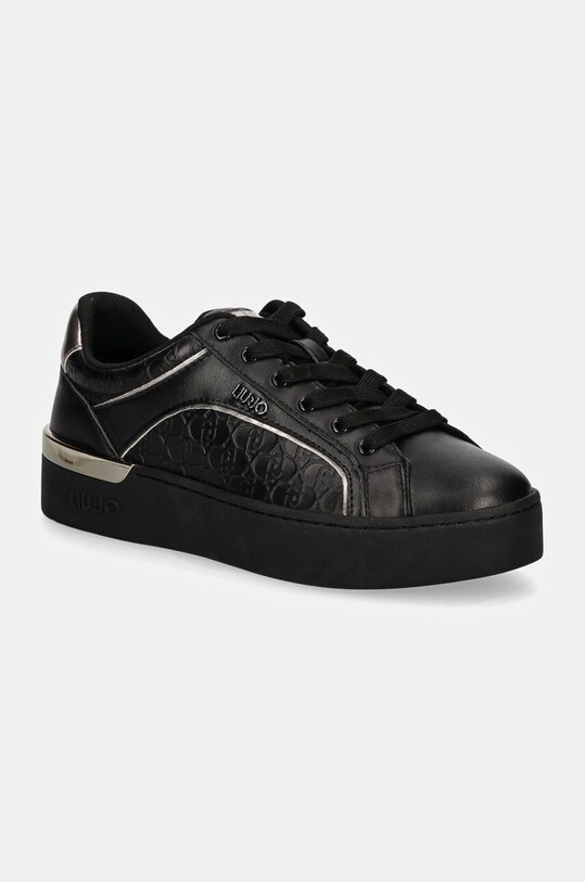 Liu Jo sneakers SILVIA 97 pelle fiore nero BF4019PX14322222