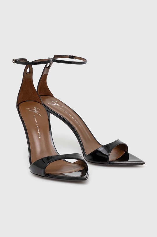 Giuseppe Zanotti sandały skórzane Intrigo czarny I400006.002