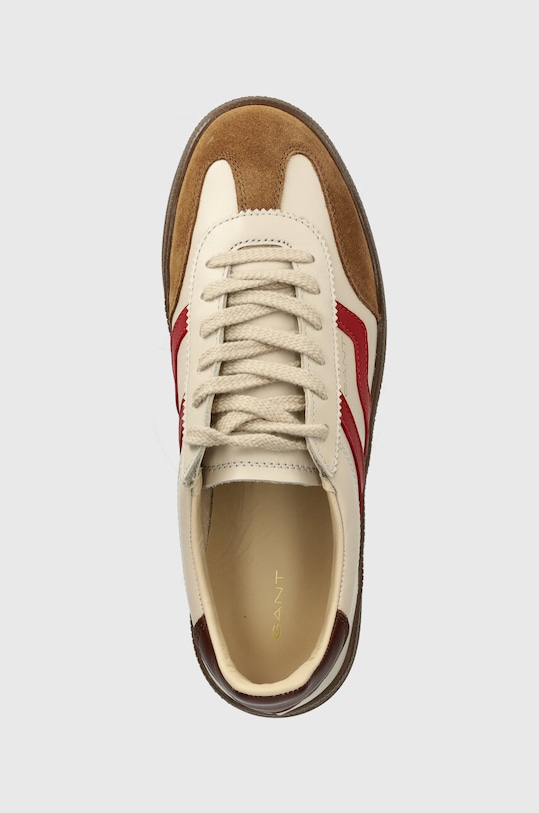 Δερμάτινα αθλητικά παπούτσια Gant Cuzima μπεζ 29531665.G148