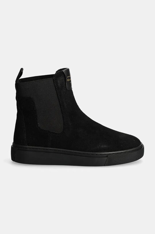Semišové kotníkové boty Gant Julice 29553660.G00 černá AW24