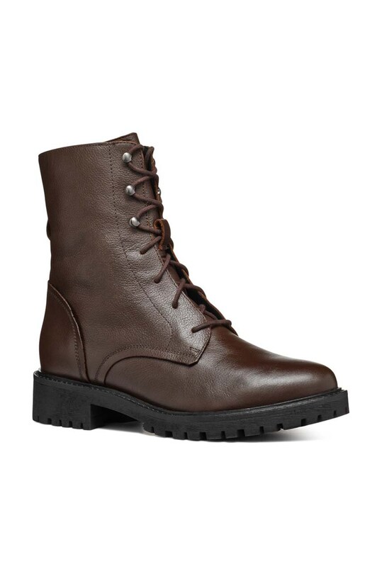 Kožené členkové topánky Geox D HOARA D94FTE.00046.C6021 hnedá AW24
