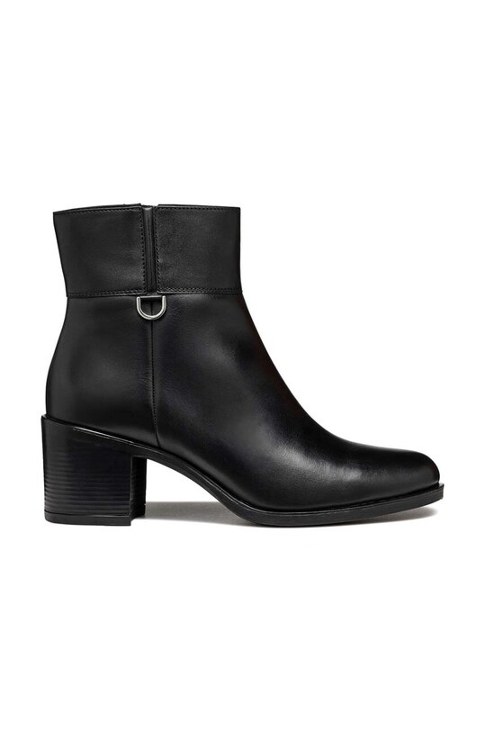 Geox cizme de piele D NEW ASHEEL 5-8 cm negru D46FSC.00043.C9999
