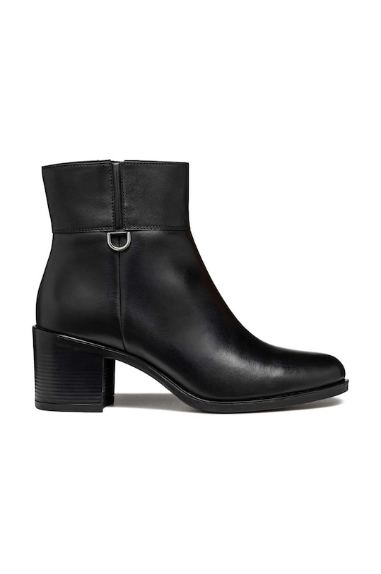 Geox botki skórzane D NEW ASHEEL słupek czarny D46FSC.00043.C9999