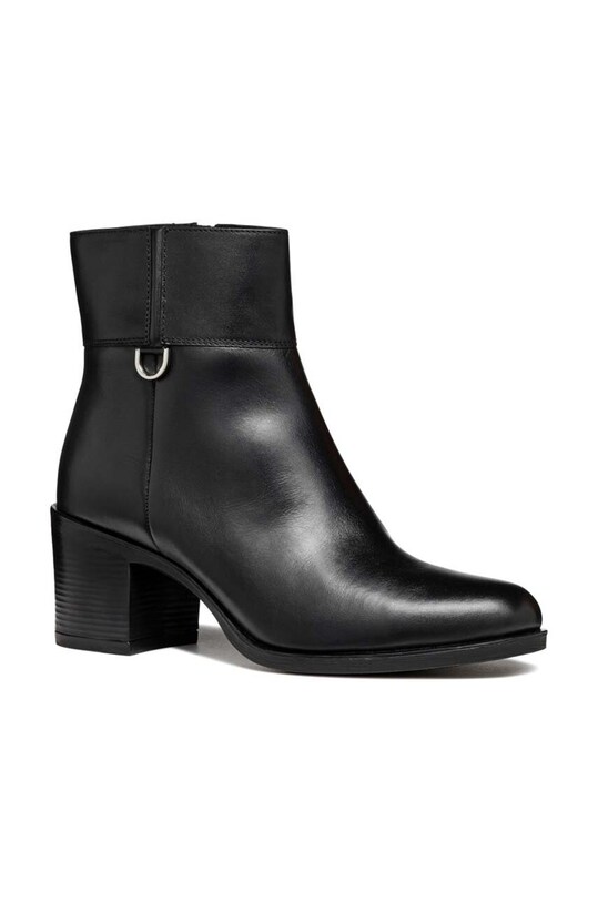 Geox cizme de piele D NEW ASHEEL D46FSC.00043.C9999 negru AW24