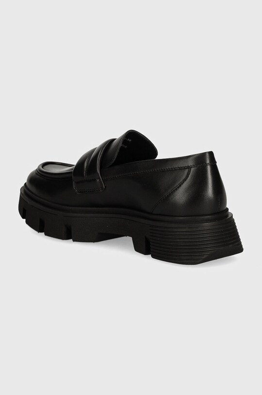 Boty Kožené mokasíny Geox D VILDE D46UAC.00043.C9999 černá