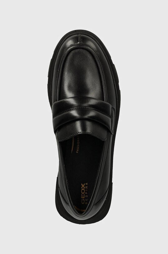 Kožené mokasíny Geox D VILDE černá D46UAC.00043.C9999