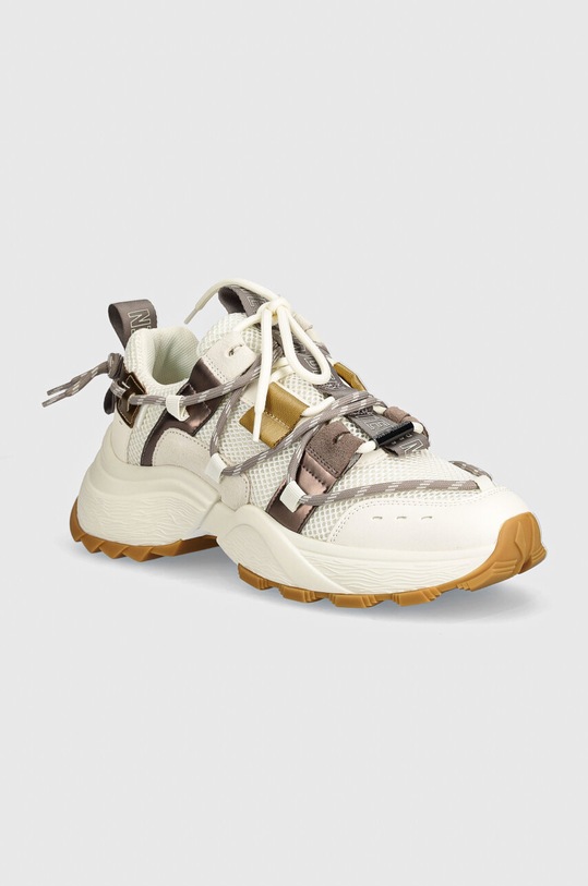 Steve Madden sneakers Tazmania piele întoarsă bej SM11002419.PGD