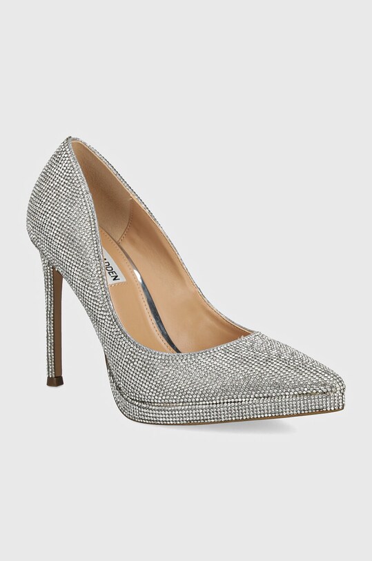 Steve Madden pantofi cu toc Klassy-R subțire argintiu SM11002617.751