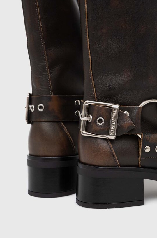 Δερμάτινες μπότες Steve Madden Beau καφέ SM11003069.207