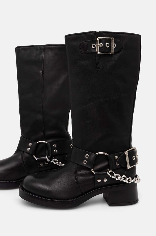 Δερμάτινες μπότες Steve Madden Beau-C μαύρο SM11003094.017