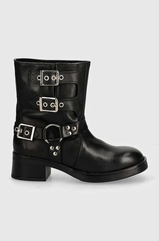 Kožené kotníkové boty Steve Madden Becase SM11003095.017 černá AW24