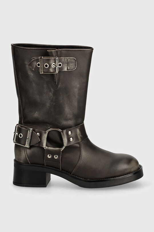 Steve Madden botki skórzane Blessing SM11003172.DGL brązowy AW24