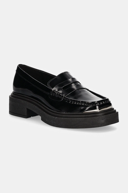 Steve Madden mocasini Charming imitatie de piele lacuita negru SM11003223.013