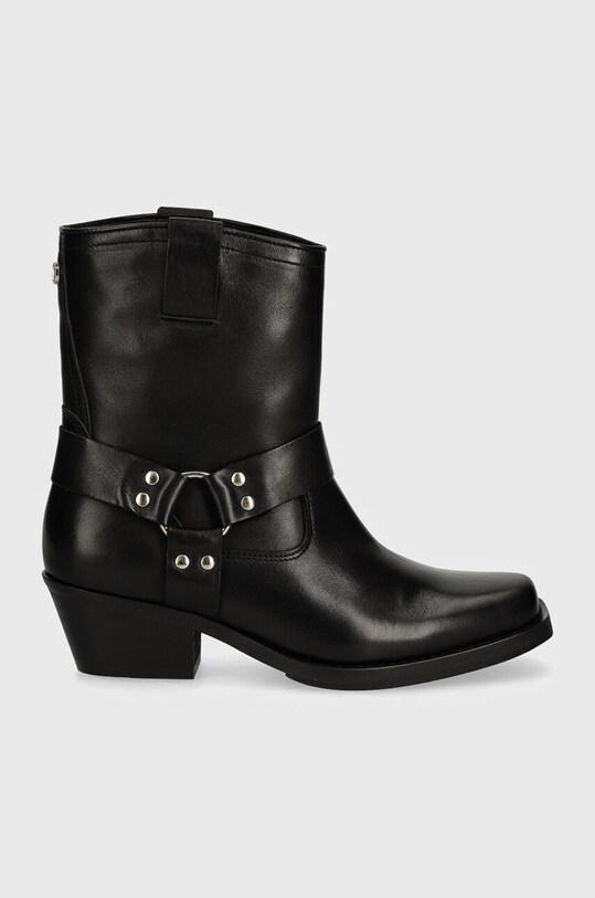 Кожаные полусапоги Steve Madden Quintana SM11003295.017 чёрный AW24